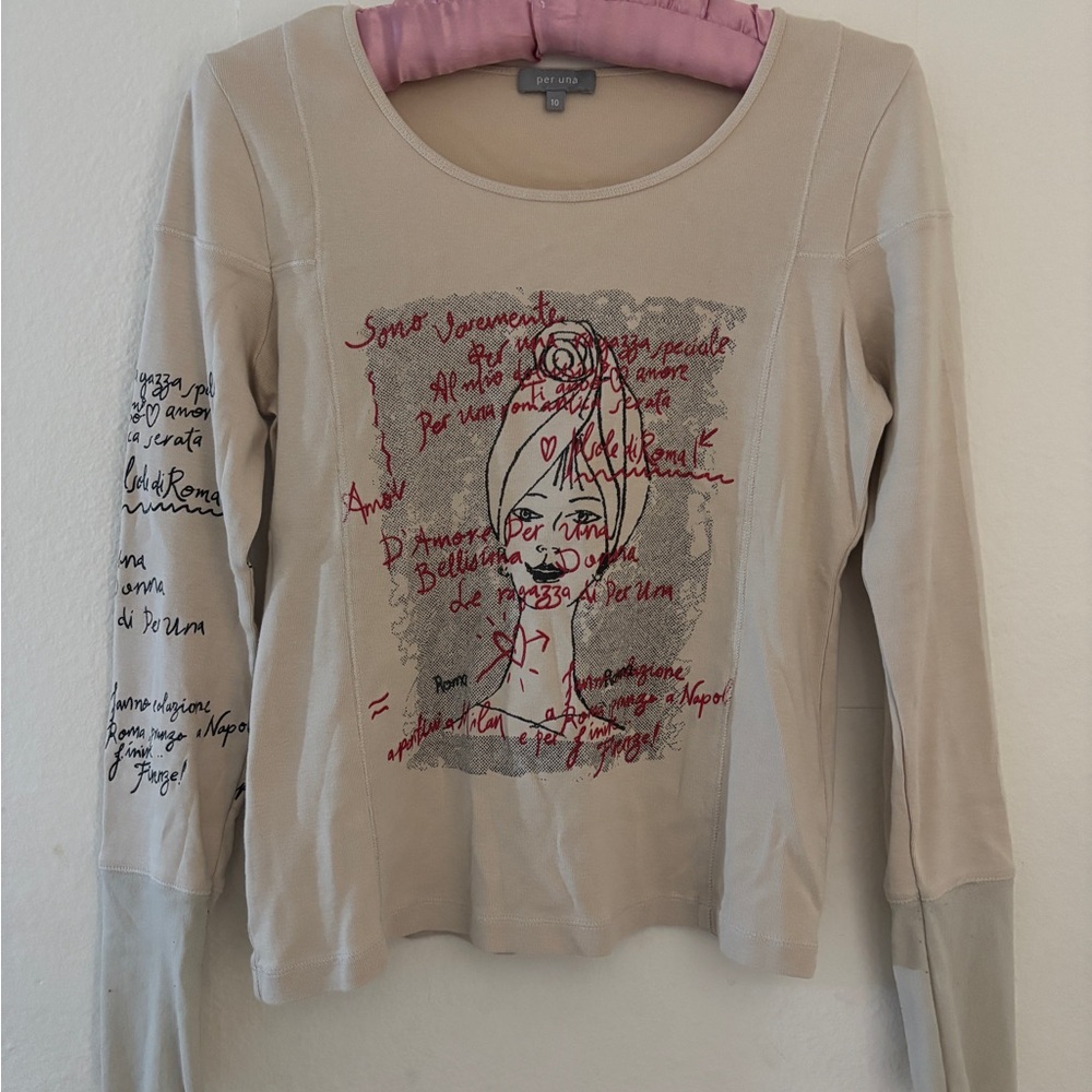 Vintage Peruna Printed Blouse